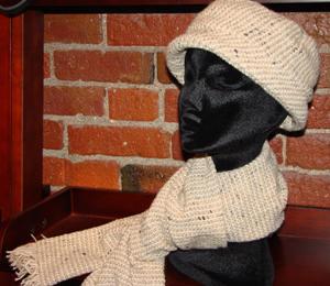 Hand Loomed Hat and Scarf by Branigan Weavers WBBRAN19-53