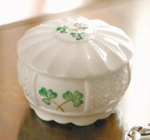 Belleek China Nadine Trinket Box WBB1990