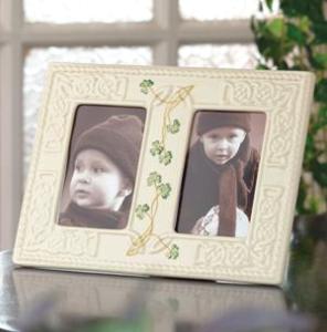 Belleek China Tara double 3 x 5 Frame WBB3006