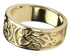 Mens 14k Gold Celtic Ring WBCTR2