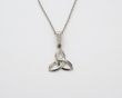 14k White Gold Small Trinity Knot Pendant WBFP114W