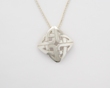 Sterling Silver Ogham Celtic Knot Pendant WBFP67SIL