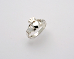 Sterling Silver Extra Heavy Maids Claddagh Ring WBFR102SIL