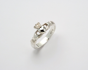 Sterling Silver Extra Heavy Claddagh Ring WBFR103SIL