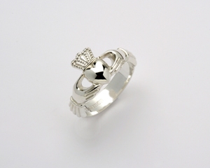 Sterling Silver Extra Heavy Unisex Claddagh Ring WBFR106SIL