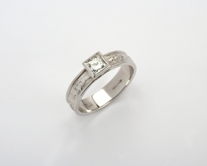 14k Gold Corrib Claddagh Trilogy Ring with Diamonds WBFR124-45