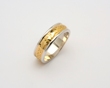Ladies 14k Gold Two Tone Corrib Claddagh Wedding Band WBFR156