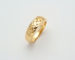 14k Solid Gold Band with a Single Open Celtic Knot Ring WBFR430