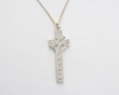 Sterling Silver Ogham Moone High Cross Pendant WBFXP50SIL