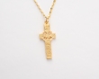 14k Gold Ogham St Patrick and St Columba Kells High Cross Pendant WBFXP59