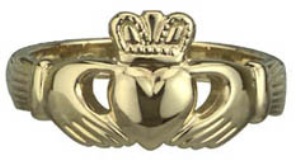 14k Gold Claddagh Ring WBS2269