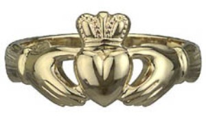 14k Gold Claddagh Ring WBS2542
