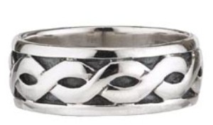 Mens Sterling Silver Celtic Band WBS2649