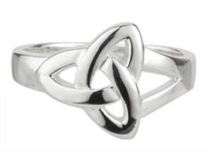 Sterling Silver Trinity Knot Ring WBS2679