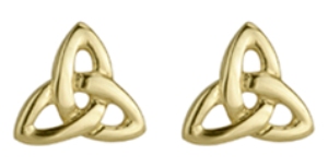 14k Gold Trinity Knot Earrings WBS3107