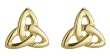 14k Gold Trinity Knot Earrings WBS3107