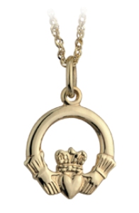 10k Gold Claddagh Pendant WBS4276