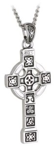 Pewter Style Celtic Cross Pendant WBS44116