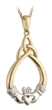 10k Gold Claddagh Trinity Pendant WBS44676