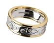 Ladies 14k Gold Le Cheile Celtic Knot Wedding Band WBWED107
