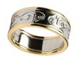 Men's 14k Gold Le Cheile Celtic Knot Wedding Band WBWED108
