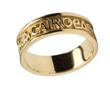 Ladies 14k Gold Gra Dilseacht Cairdeas (Love Loyalty Friendship) Wedding Band