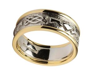 Ladies Claddagh Celtic Knot Wedding Band WBWED247