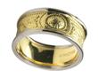 Men's 14k Gold Warrior Shield Wedding Band WBWED35