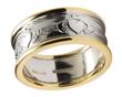Ladies 14k Gold Claddagh Wedding Band WBWED9